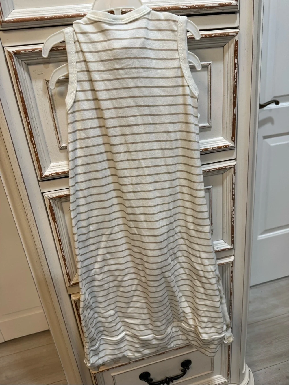 Hudson Baby Beige & White Giraffe Sleep Sack